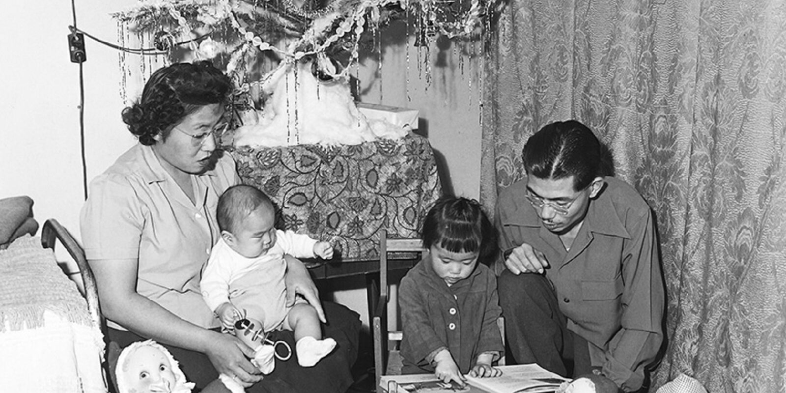 Christmas with the Frank Hirosawa Family in their barrack